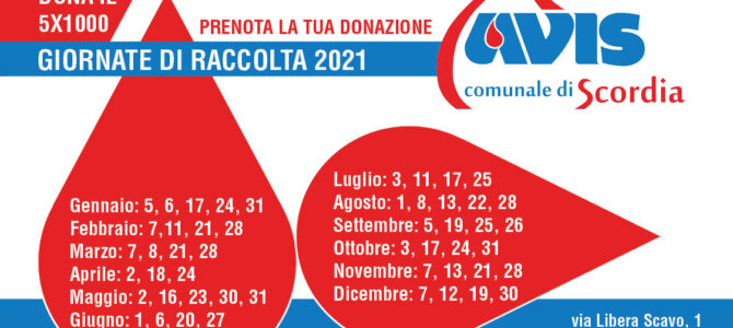 Calendario Giornate di Raccolta 2021