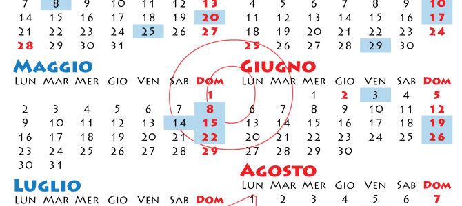 Calendario giornate di raccolta 2016 AVIS Scordia